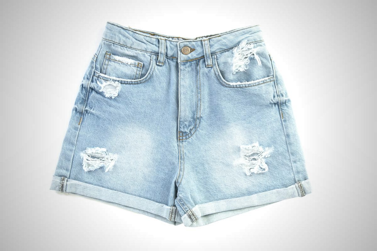 Bermudas holgadas de jean